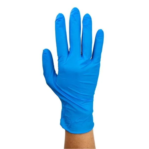 Safe-Touch Blue Nitrile Exam Gloves