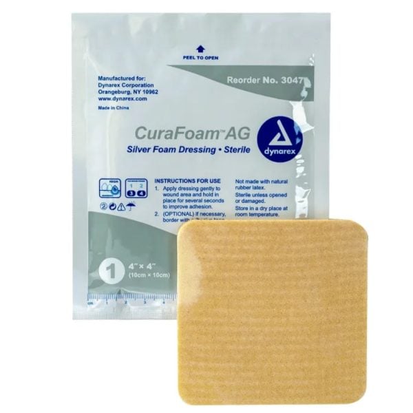 CuraFoam AG Silver Foam Dressing