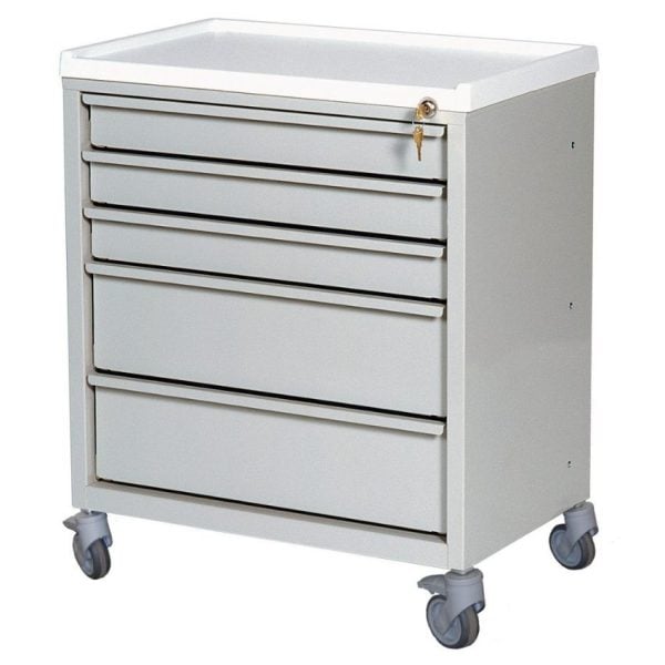 ETC Line Five Drawer Economy Treatment Cart