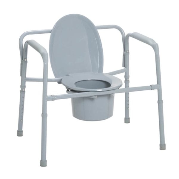 Heavy Duty Bariatric Folding Bedside Commode Seat