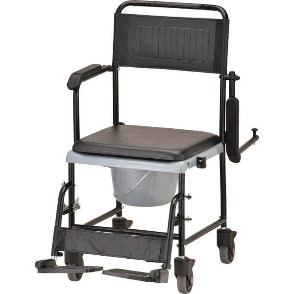 Drop Arm Transport Chair Commode