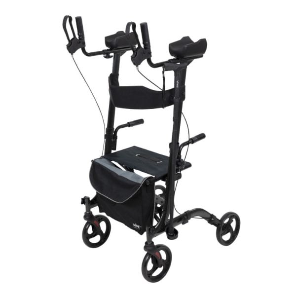 Upright Rollator - Walker with Foldable Transport Seat - Image 2