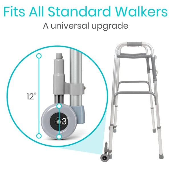 Walker Wheels with Brakes - Image 2