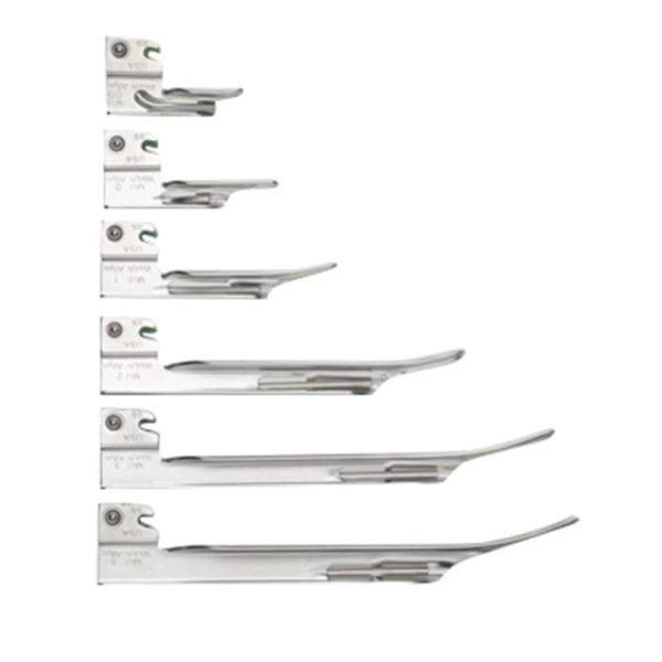 Fiber Optic Miller Halogen Laryngoscope Blades