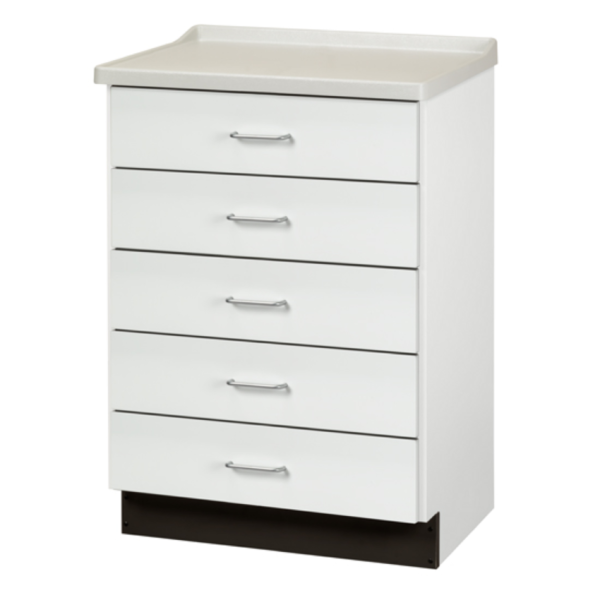 Fashion Finish, Molded Top Treatment Cabinet with 5 Drawers - Image 2