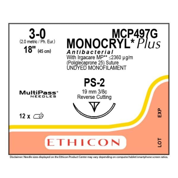 Ethicon Monocryl Plus Sutures