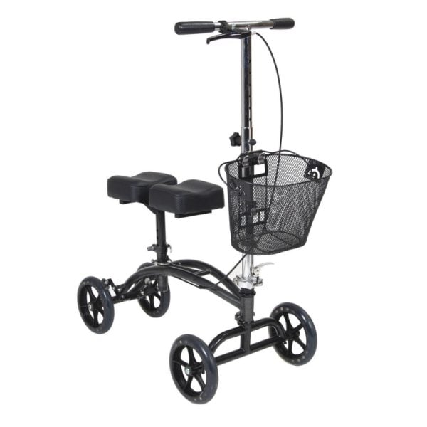 Steerable Knee Walker with Basket