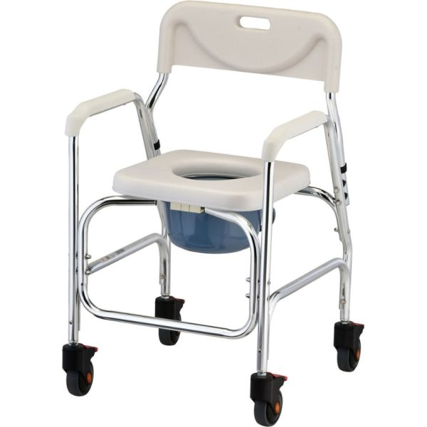 Shower-Commode Chair with Wheels