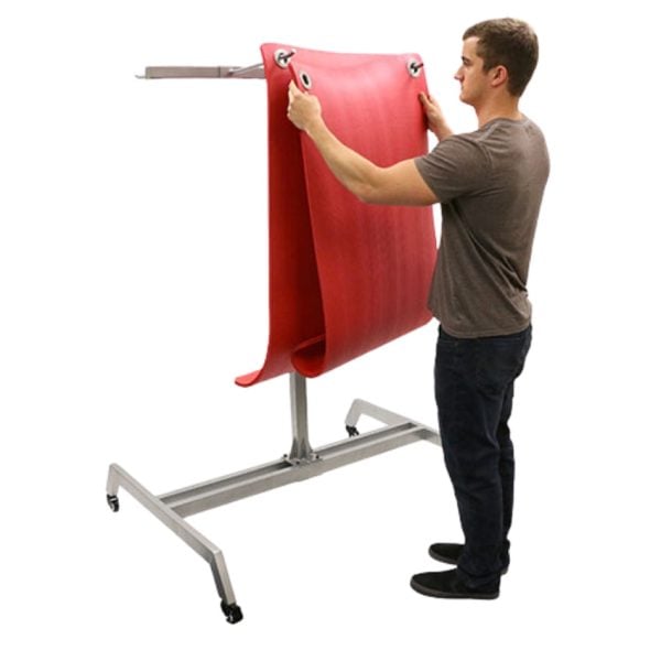 30 Mats Storage Floor Rack with Casters - Image 2