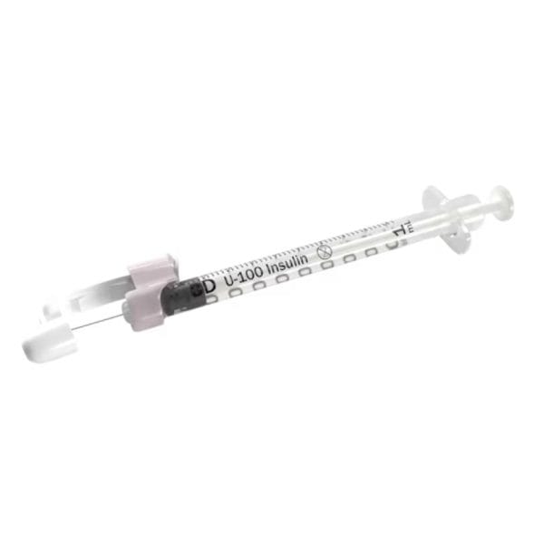 BD Safety-Glide Insulin Syringes 13mm x 29G 1 mL