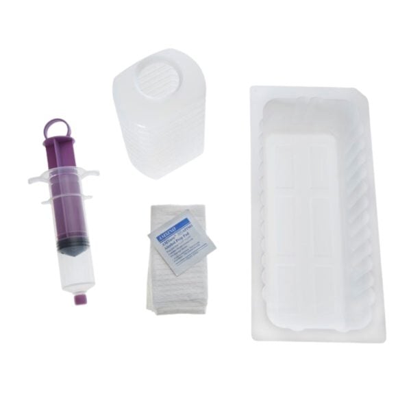 Enteral Feeding Irrigation Tray with Enfit Syringe Tip