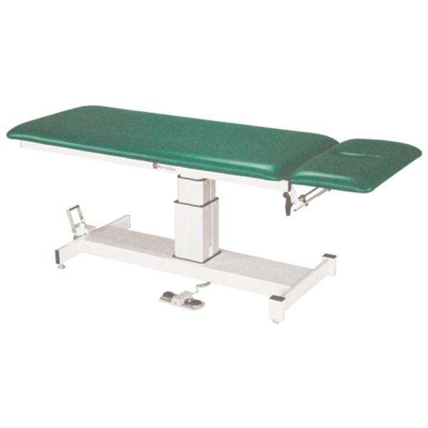 Two Section Top Single Pedestal Hi-Lo Treatment Table