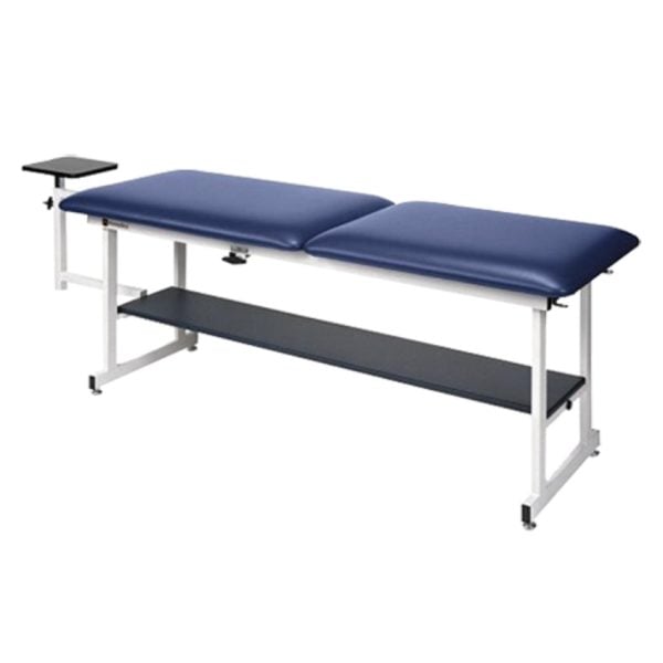 Two-Section Top Fixed Height Traction Table with Lower Shelf