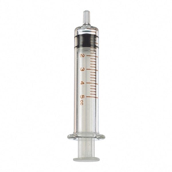 5 mL Glass Syringe - Luer Slip