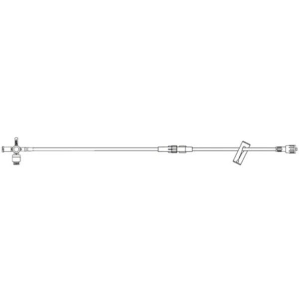 Anesthesia Extension Set with High Flow Ultrapost Stopcock and Removable Extension