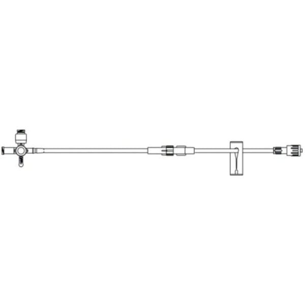 Anesthesia Extension Set with High Flow Ultrapost Stopcock and Removable Extension - Image 2