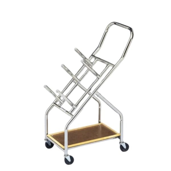 Chrome Weight Rack Carrying Cart