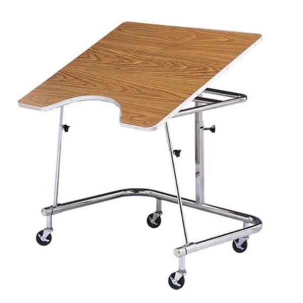 Heavy Duty Mobile Adjustable Height Wheelchair Table