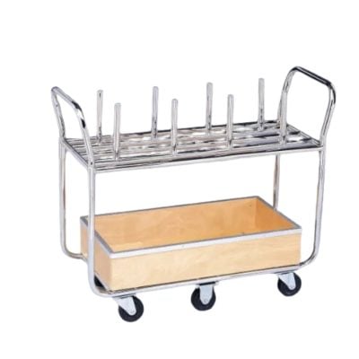 Chrome-Plated Steel Weight Cart - 600 lb Capacity - 42.5" x 16".
