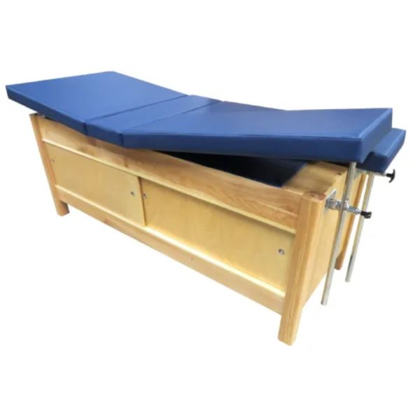 Cabinet Treatment Table with Adjustable Dual Leg Rest and Adjustable Backrest