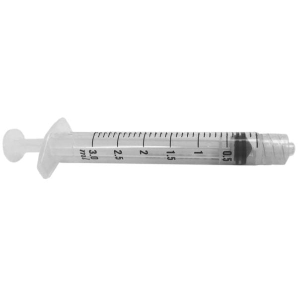 3 mL Non Sterile Syringes with Luer-Lok Tip