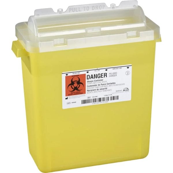 3 Gallon Sharps Container with Rotor Lid - Image 2