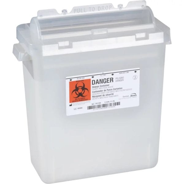 3 Gallon Sharps Container with Rotor Lid - Image 3