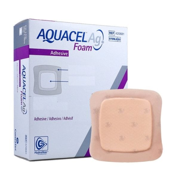 AQUACEL® Ag Foam Adhesive Dressing