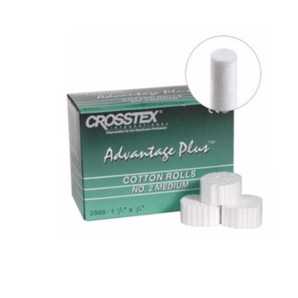 Advantage Plus, Cotton Rolls, Non-Sterile, 1.5"x.375"