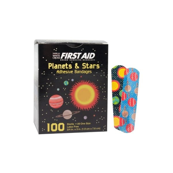 American White Cross, Planets and Stars Adhesive Bandages