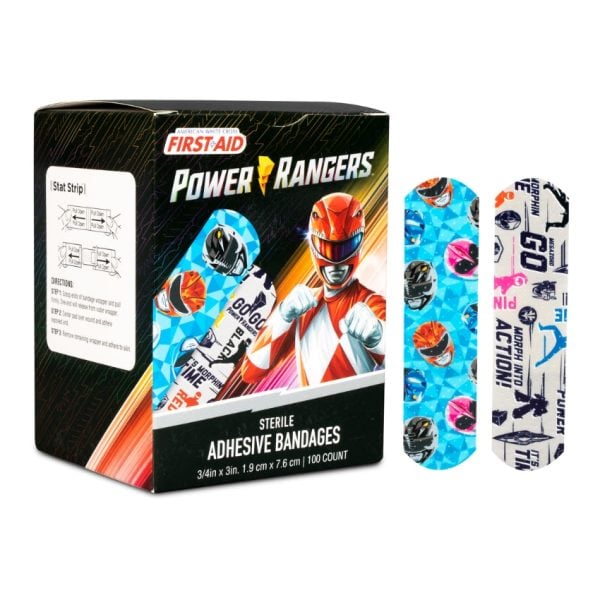 American White Cross, Power Rangers Stat Strip Adhesive Bandages