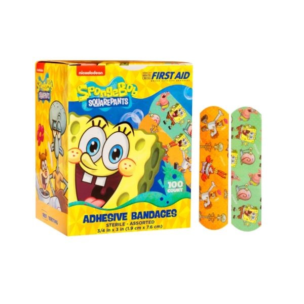 American White Cross, Sponge Bob Squarepants Stat Strip Adhesive Bandages