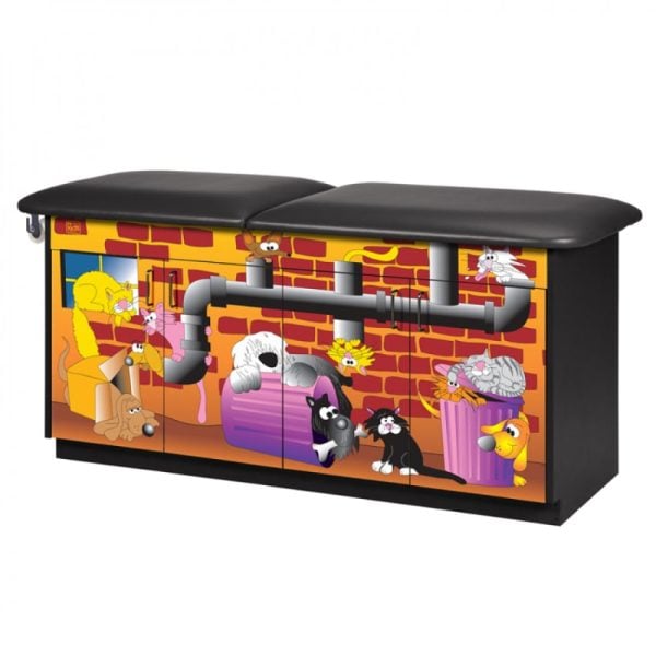 Alley Cats and Dogs Treatment Table with Flat Top