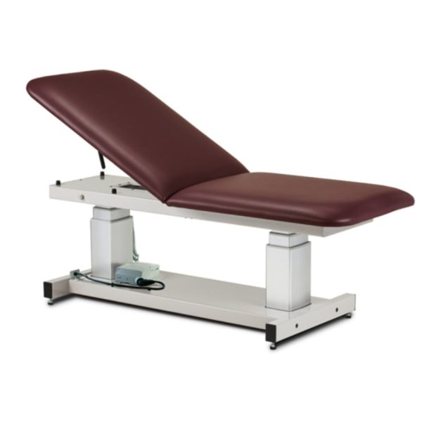 General Ultrasound Table with Adjustable Backrest, 27in, 500lb