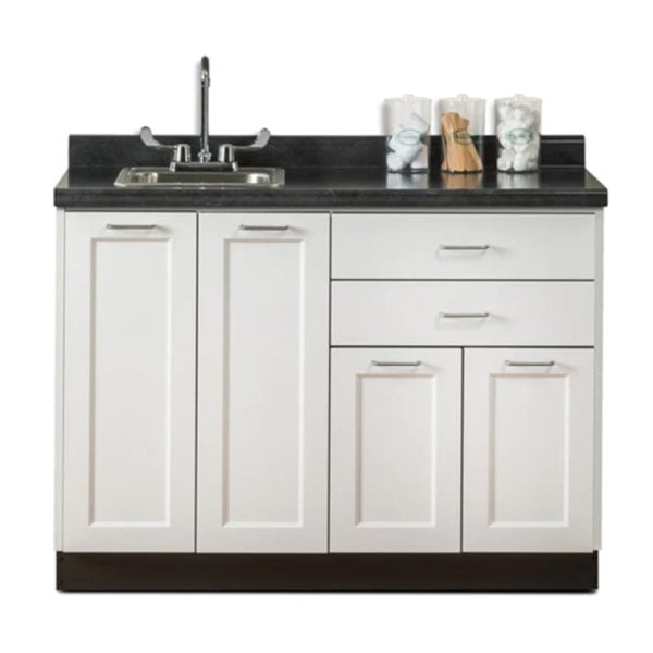 Fashion Finish 48" Base Cabinet with 4 Doors and 2 Drawers