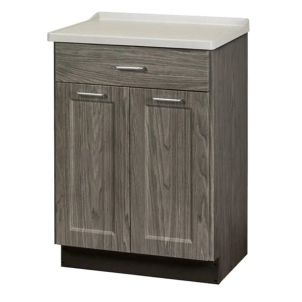 Fashion Finish, Molded Top Treatment Cabinet with 2 Doors and 1 Drawer