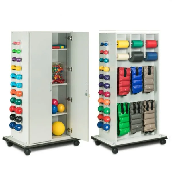 CabinetRac Mobile Weight Rack with Doors