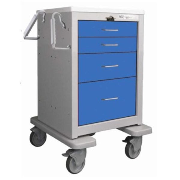 Breakaway Lever Locking Slim Emergency Cart