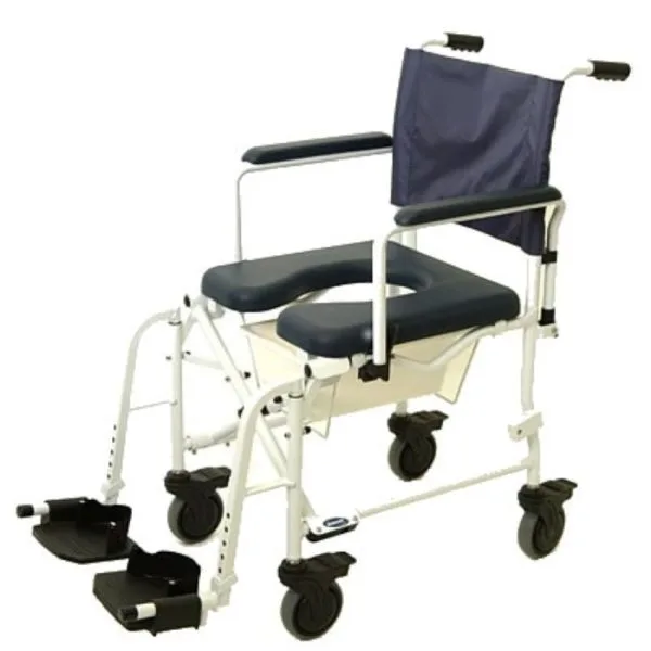 Mariner Rehab Shower Commode Chair with 5" casters 18" Seat