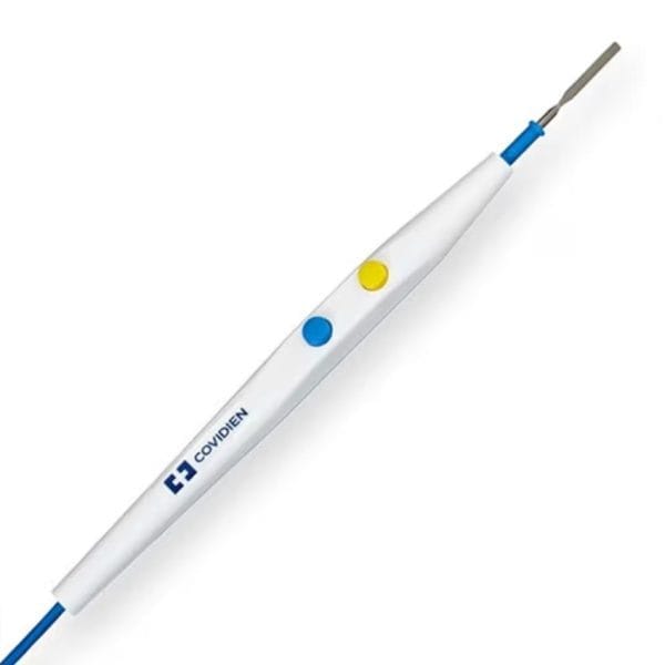 Electrosurgical Pencils With Edge Coated Electrodes