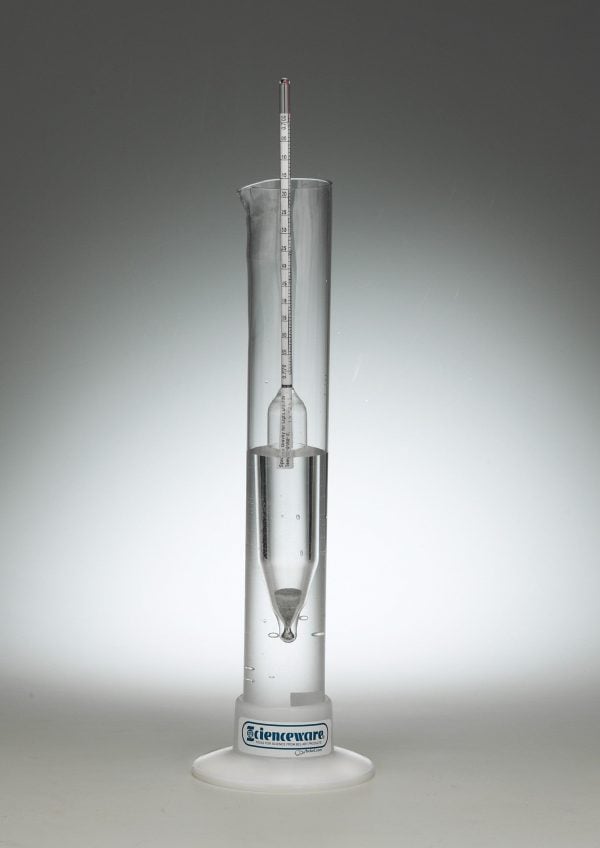 Squibb Urinometer, Fluted Jar with Shot Ballast Hydrometer