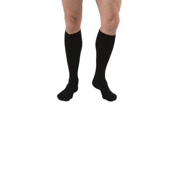 Closed-Toe Full Calf-Stockings, 30 to 40 mmHg, Black